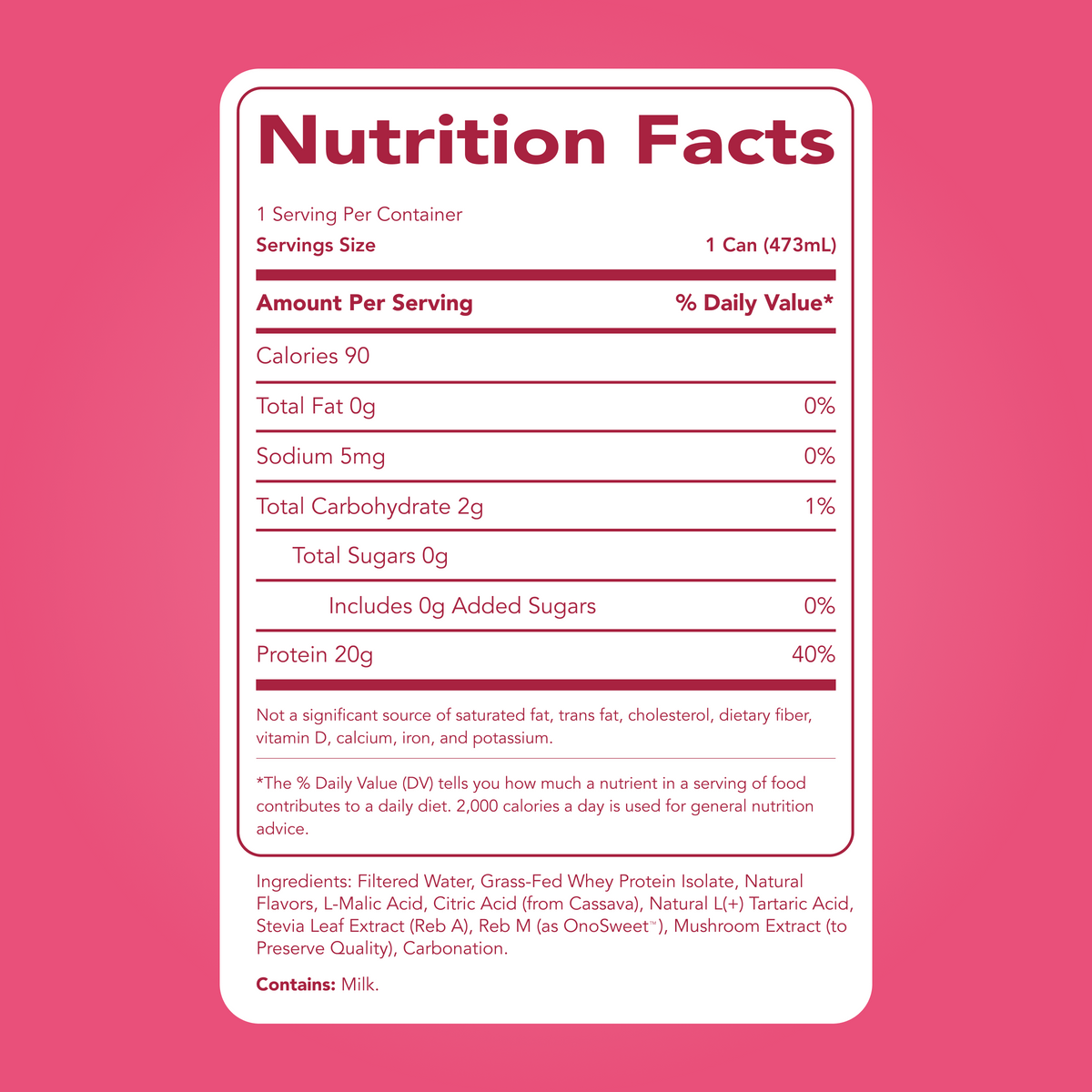 Clear Protein Soda: Cherry Lime (16 Oz. | 12 Pack)