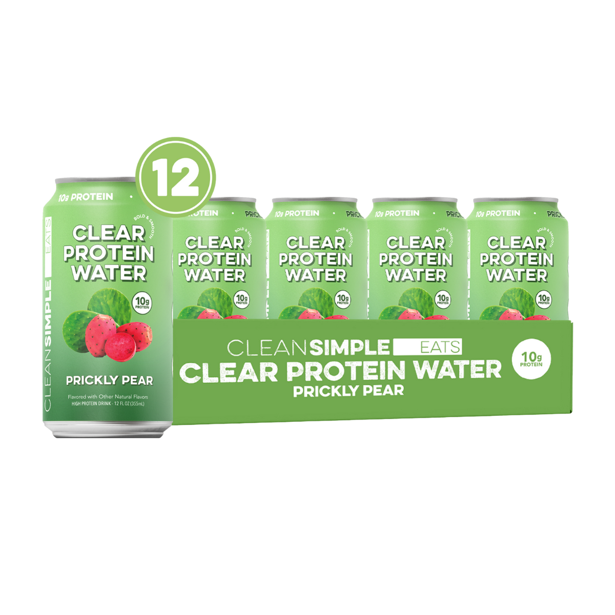 Clear Protein Water: Prickly Pear (12 Oz. | 12 Pack)